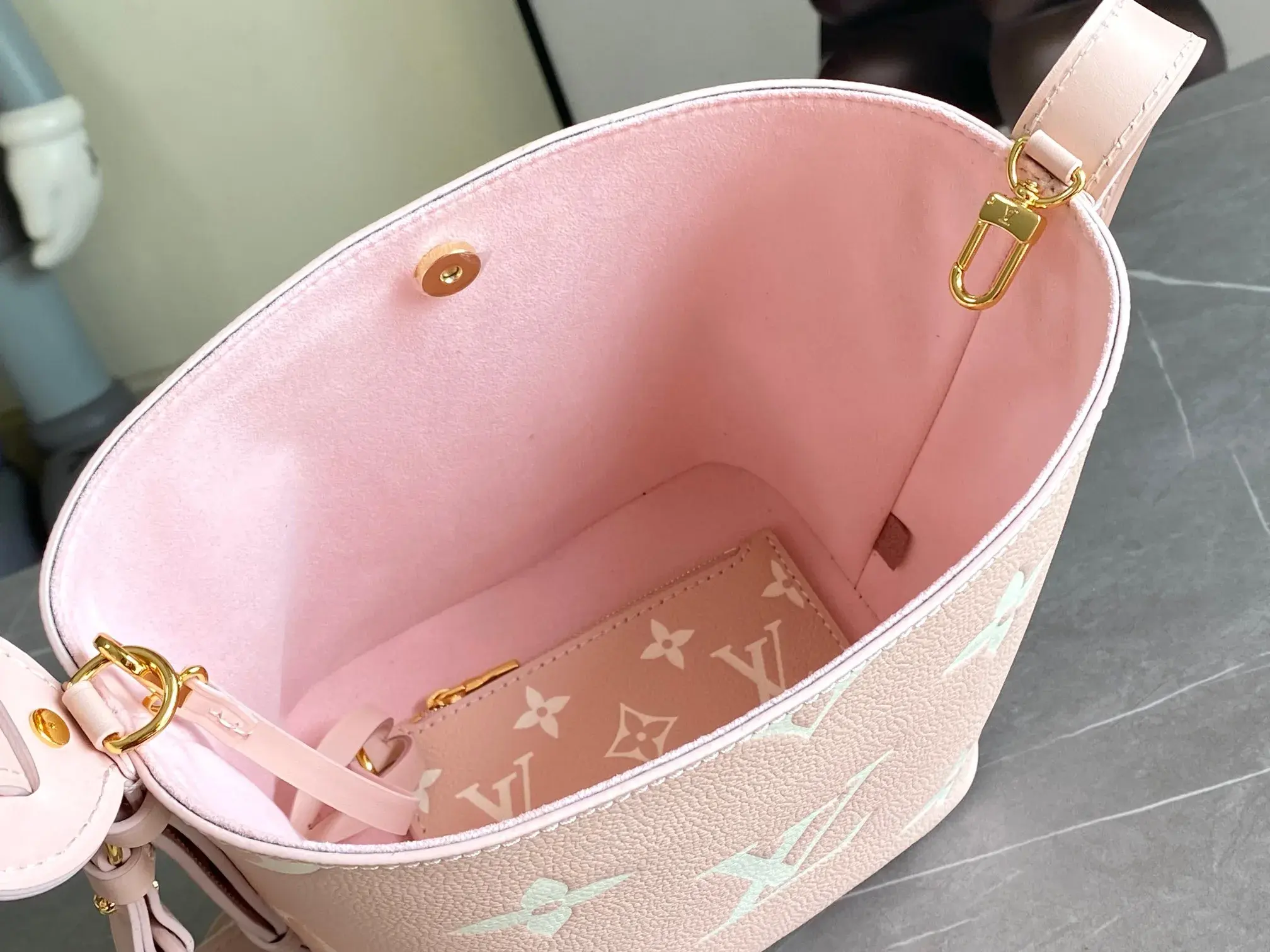 Louis Vuitton Pink Bucket Bag product photo from LabelPicks