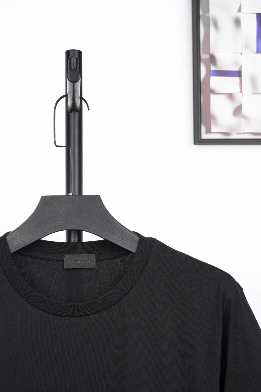 Moncler Black Two-Tone Logo Print T-Shirt product photo from LabelPicks