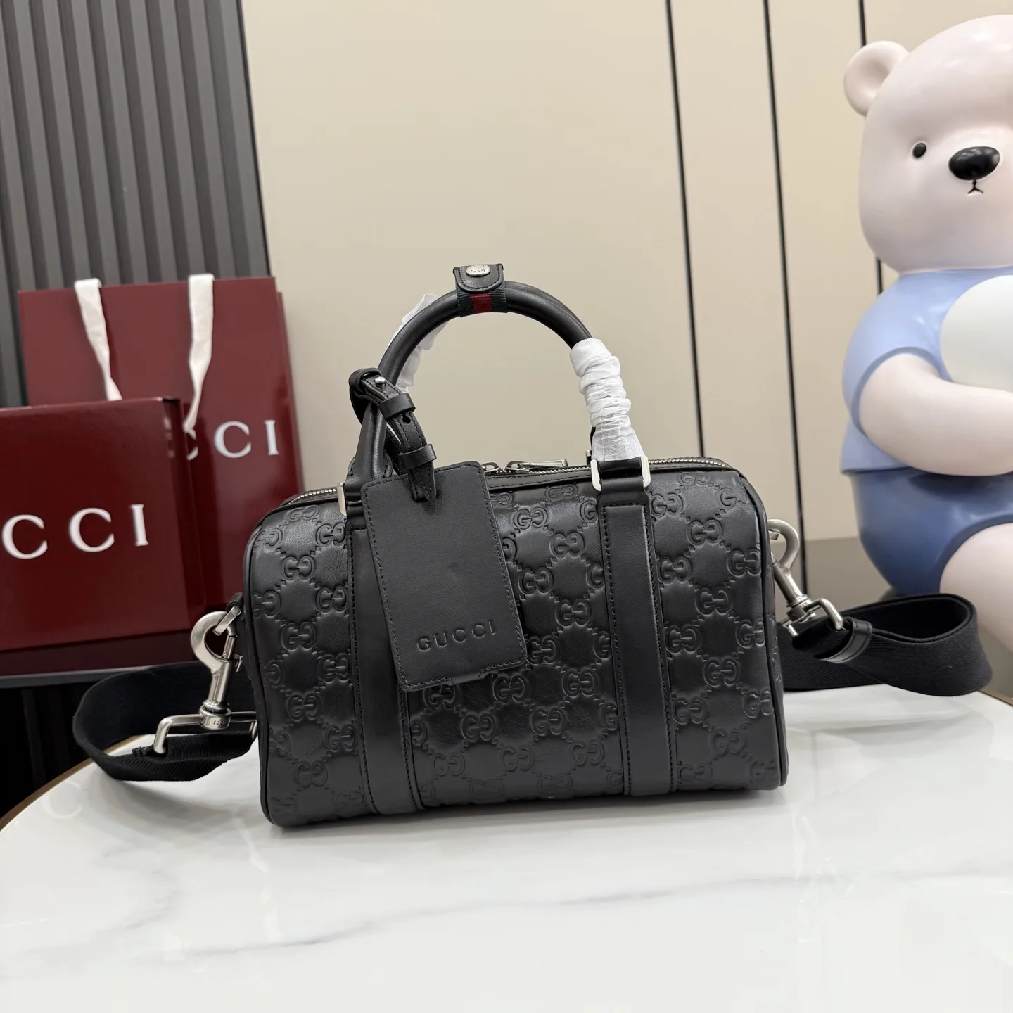 Gucci Black Smooth Leather Top Handle Bag product photo from LabelPicks