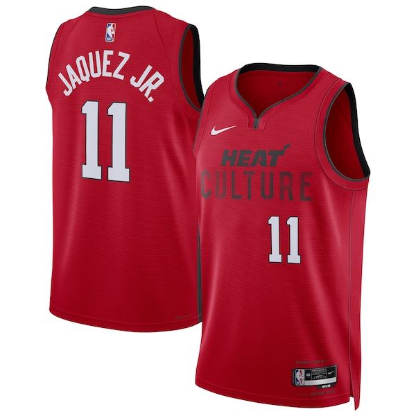 Jaime Jaquez Jr. Miami Heat Nike Unisex 2024/25 Swingman Player Jersey - City Edition - Red