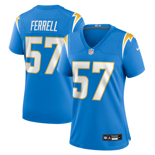 Clelin Ferrell Los Angeles Chargers Nike Women's Team Game Jersey -  Powder Blue
