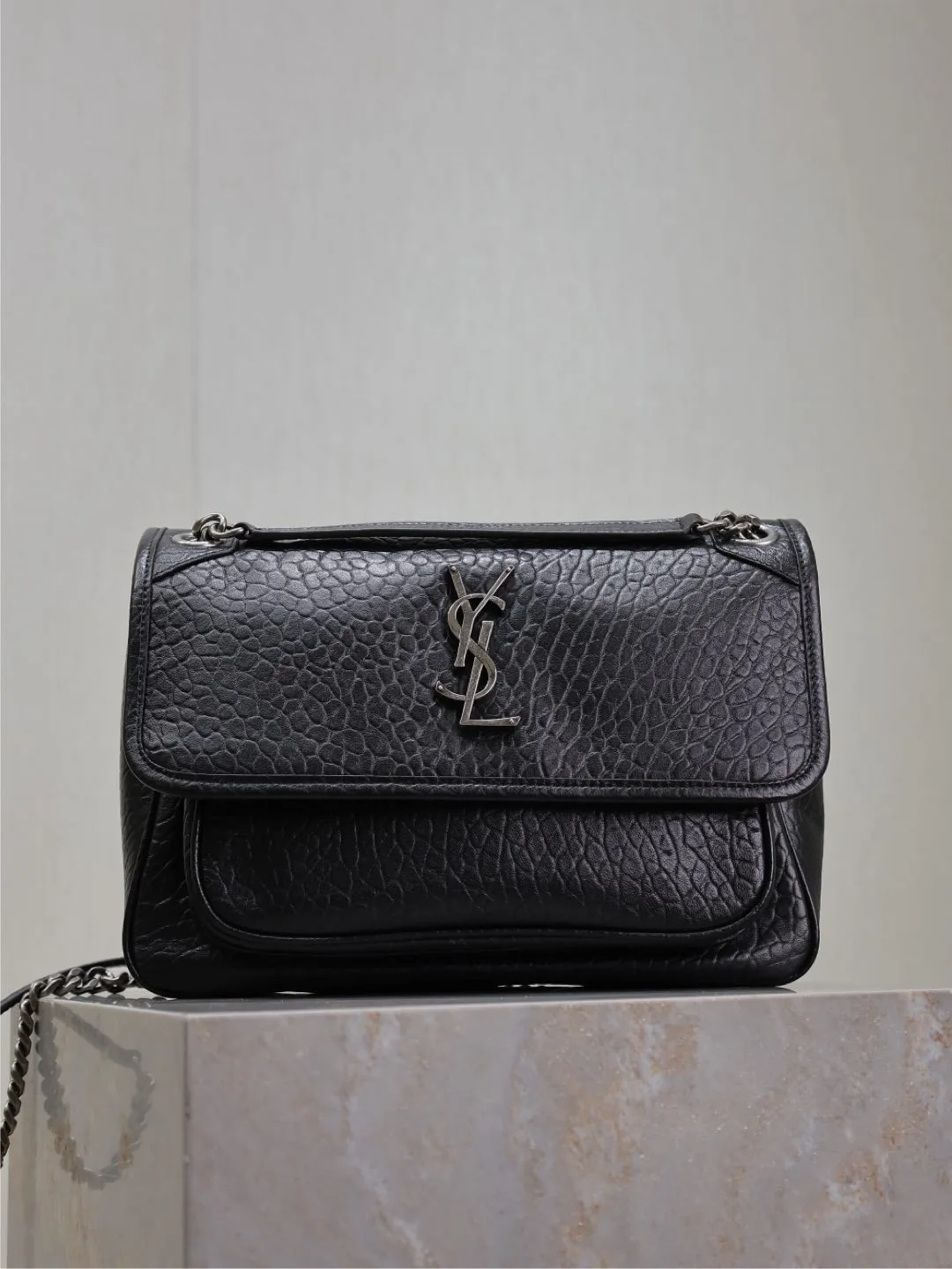 Saint Laurent Niki Black Lambskin Shoulder Bag product photo from LabelPicks