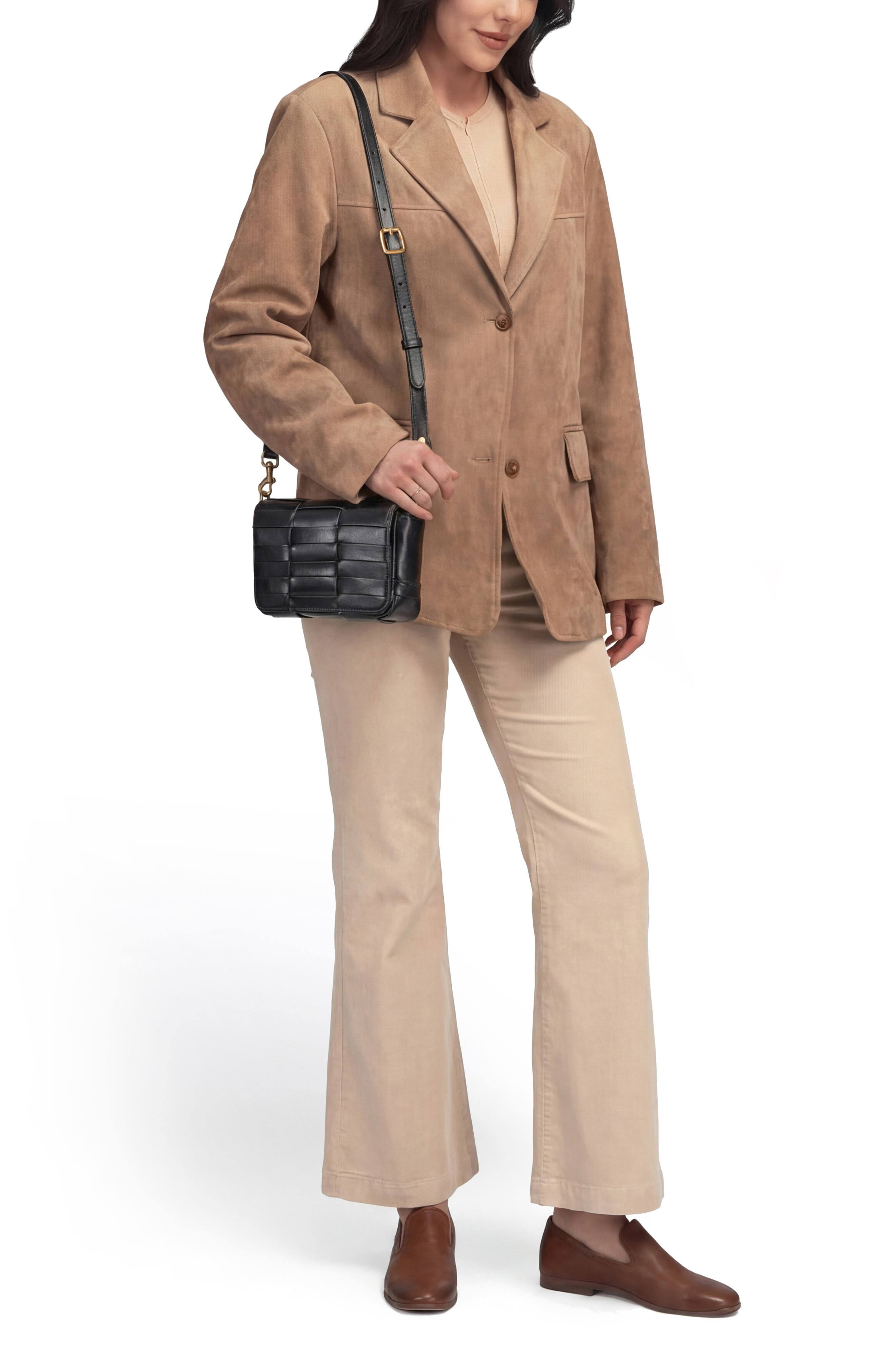OLD TREND Lupi Woven Leather Crossbody Bag