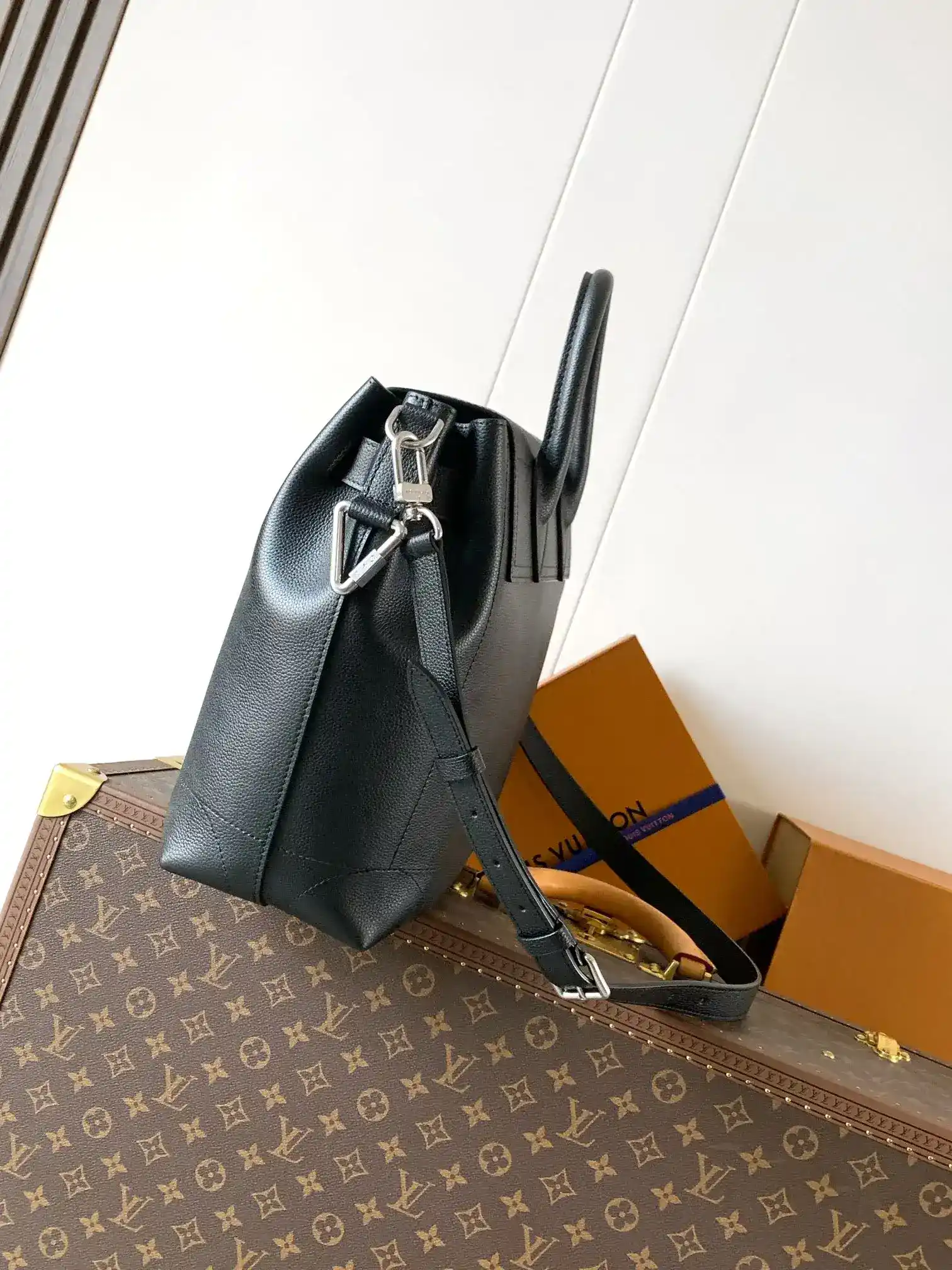 Louis Vuitton Black Monogram Canvas Tote Bag product photo from LabelPicks