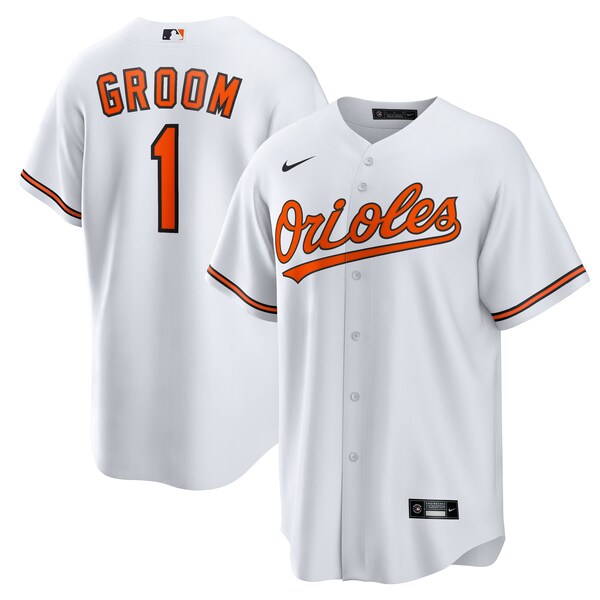 Baltimore Orioles Nike #1 Groom Home Replica Jersey - White