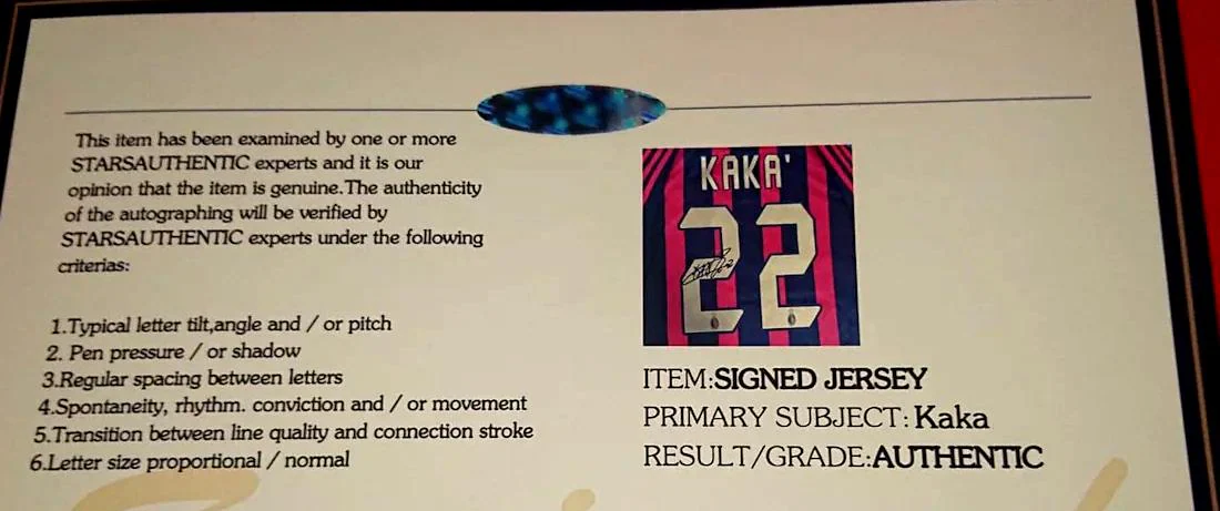 Kaka SIGNED AC Milan 06/07 Home Jersey/Shirt - COA - 2006 Retro