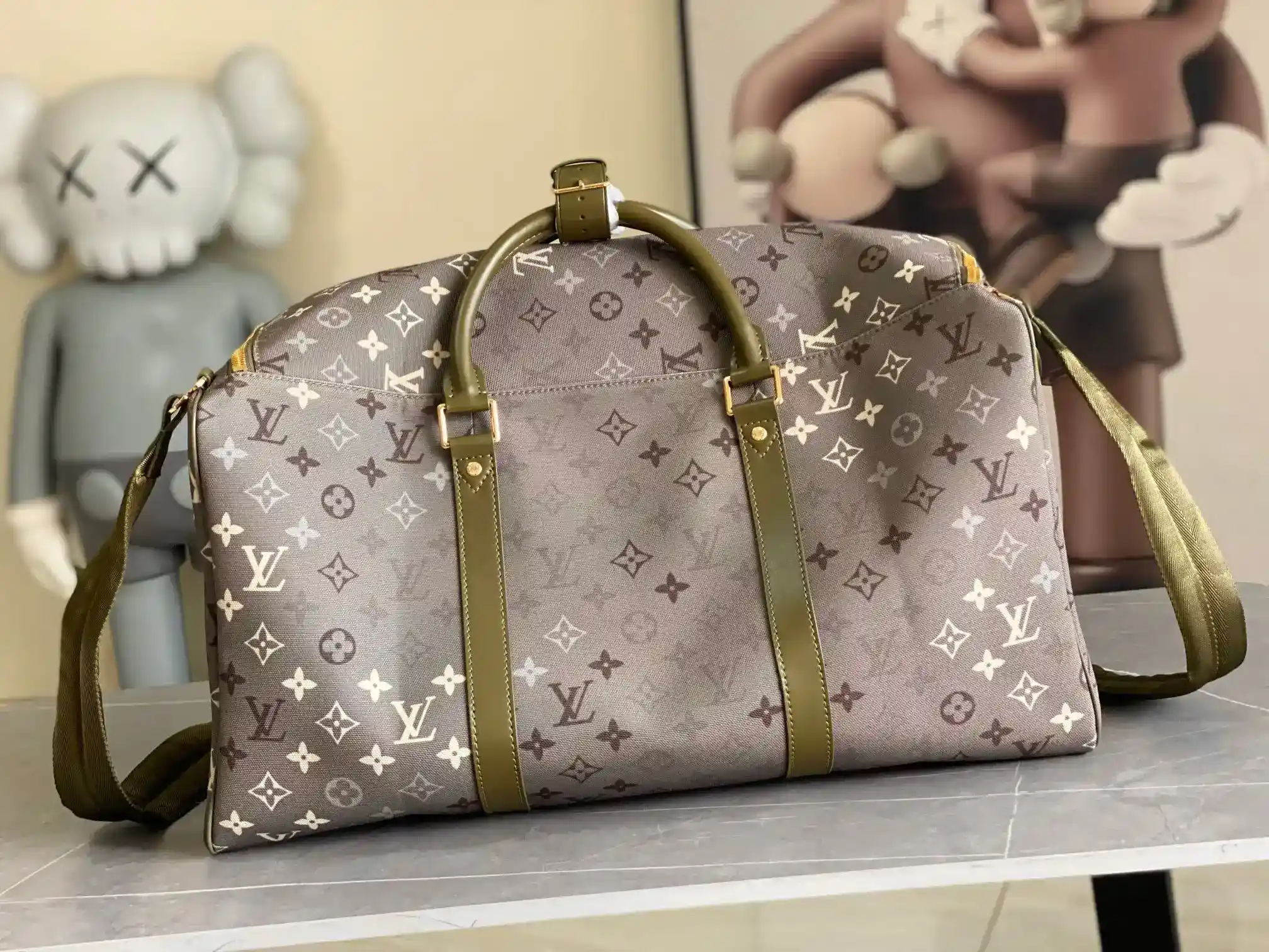 Louis Vuitton Black Keepall Calfskin Tote Bag product photo from LabelPicks