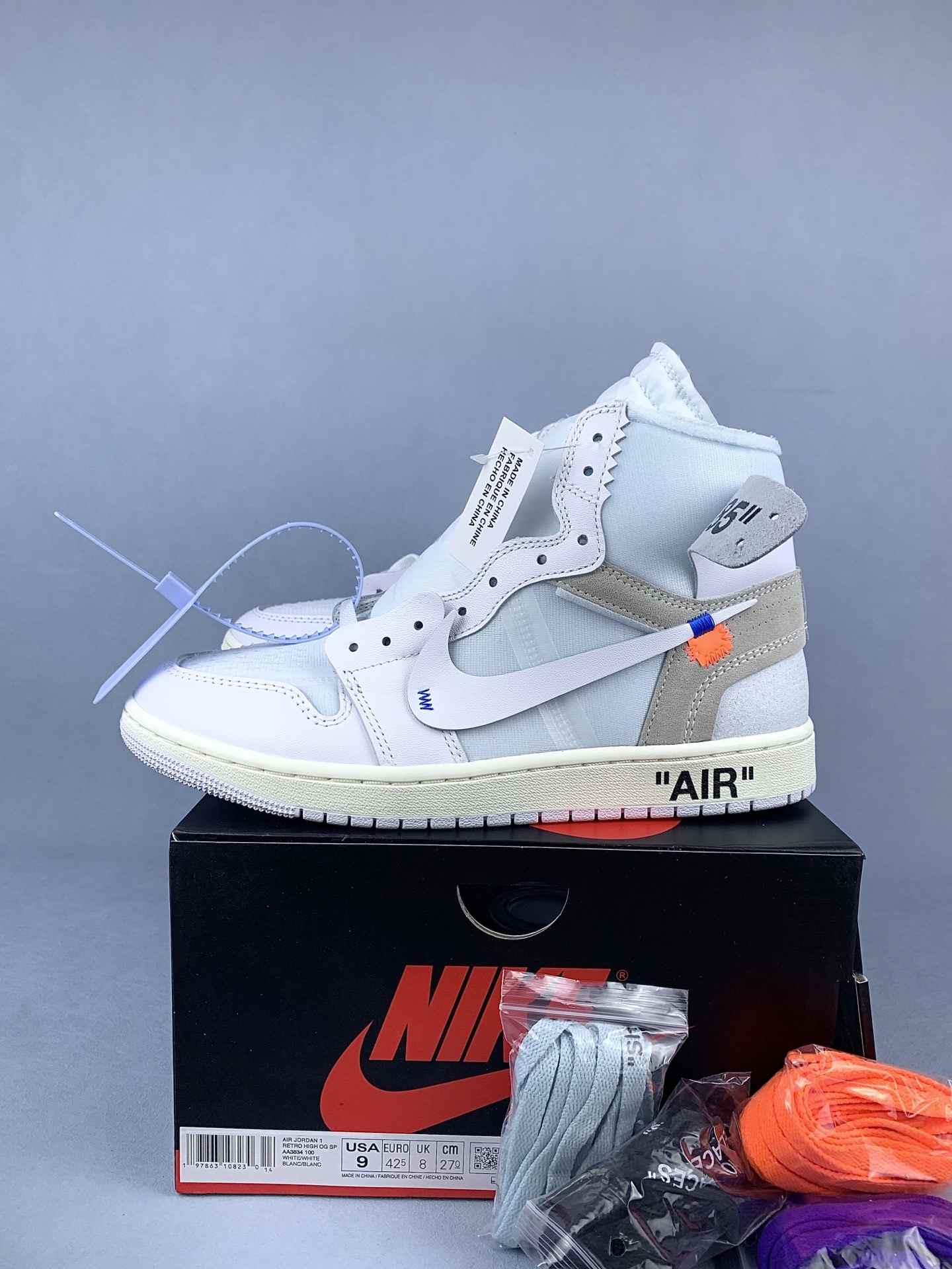 Off-White x Air Jordan 1 “White” Shoes