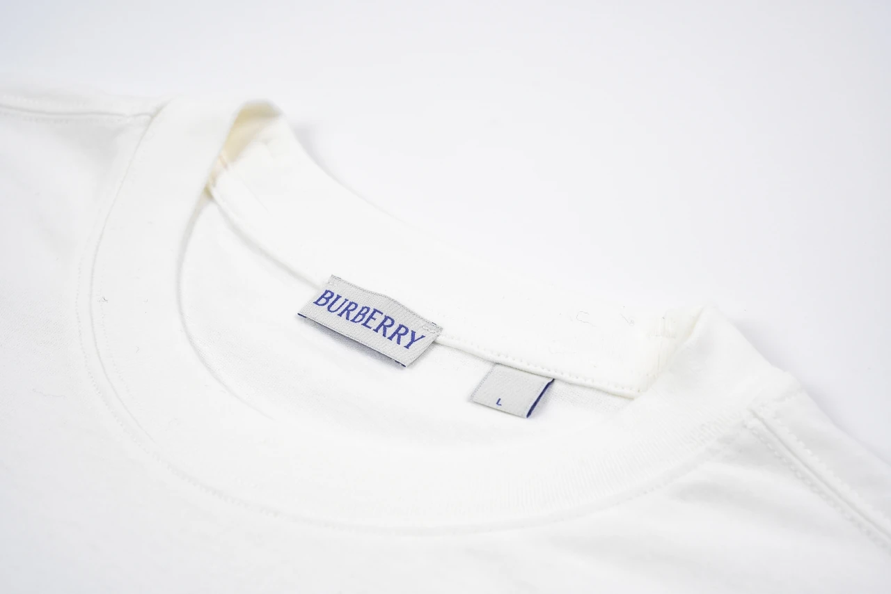 Burberry White Equestrian Knight Embroidered Crewneck T-Shirt product photo from LabelPicks