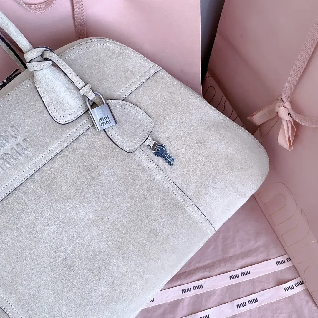 Miu Miu Vivant Suede Leather Top Handle Bag product photo from LabelPicks