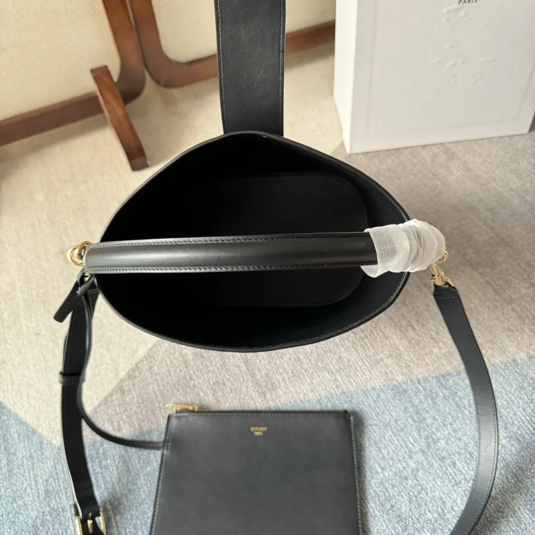 Celine Louise Black Calfskin Bucket Bag product photo from LabelPicks