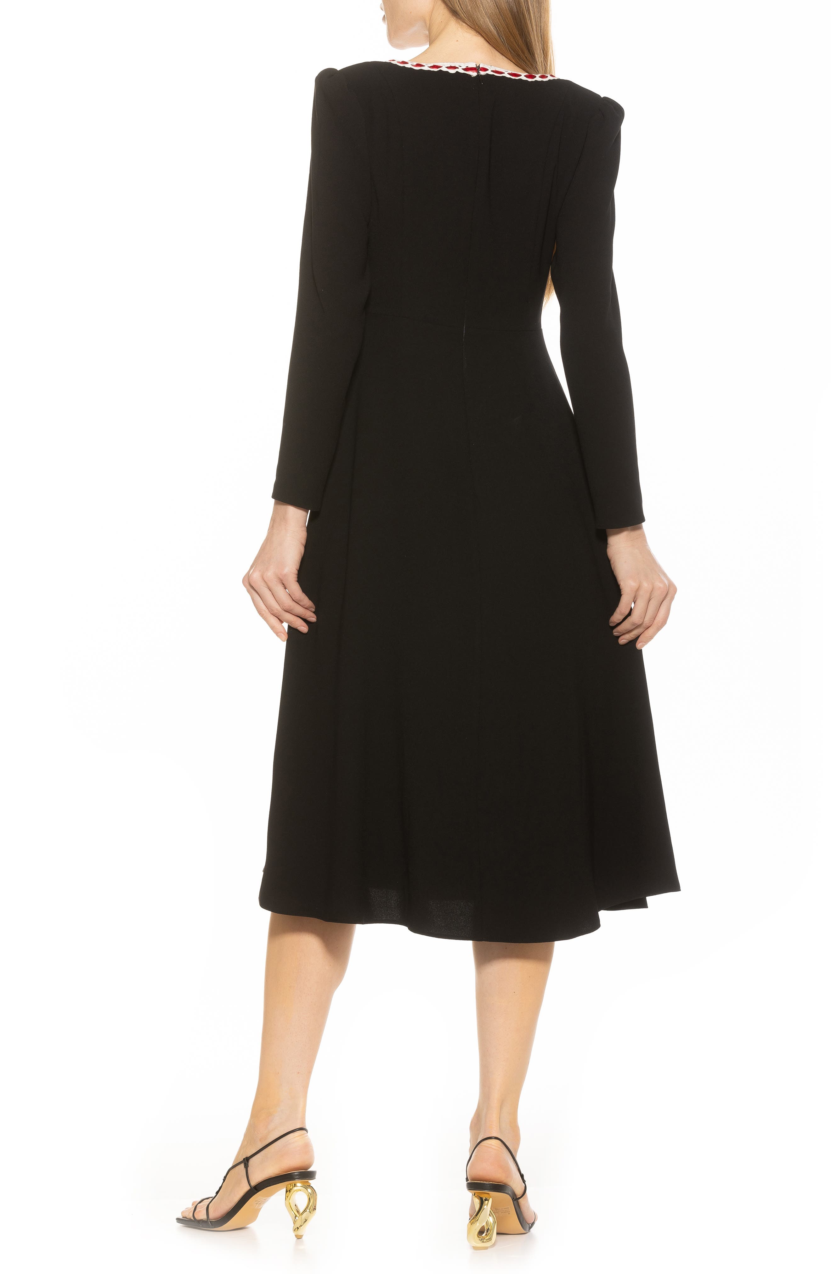 Alexia Admor Zenaida Long Sleeve Fit & Flare Dress