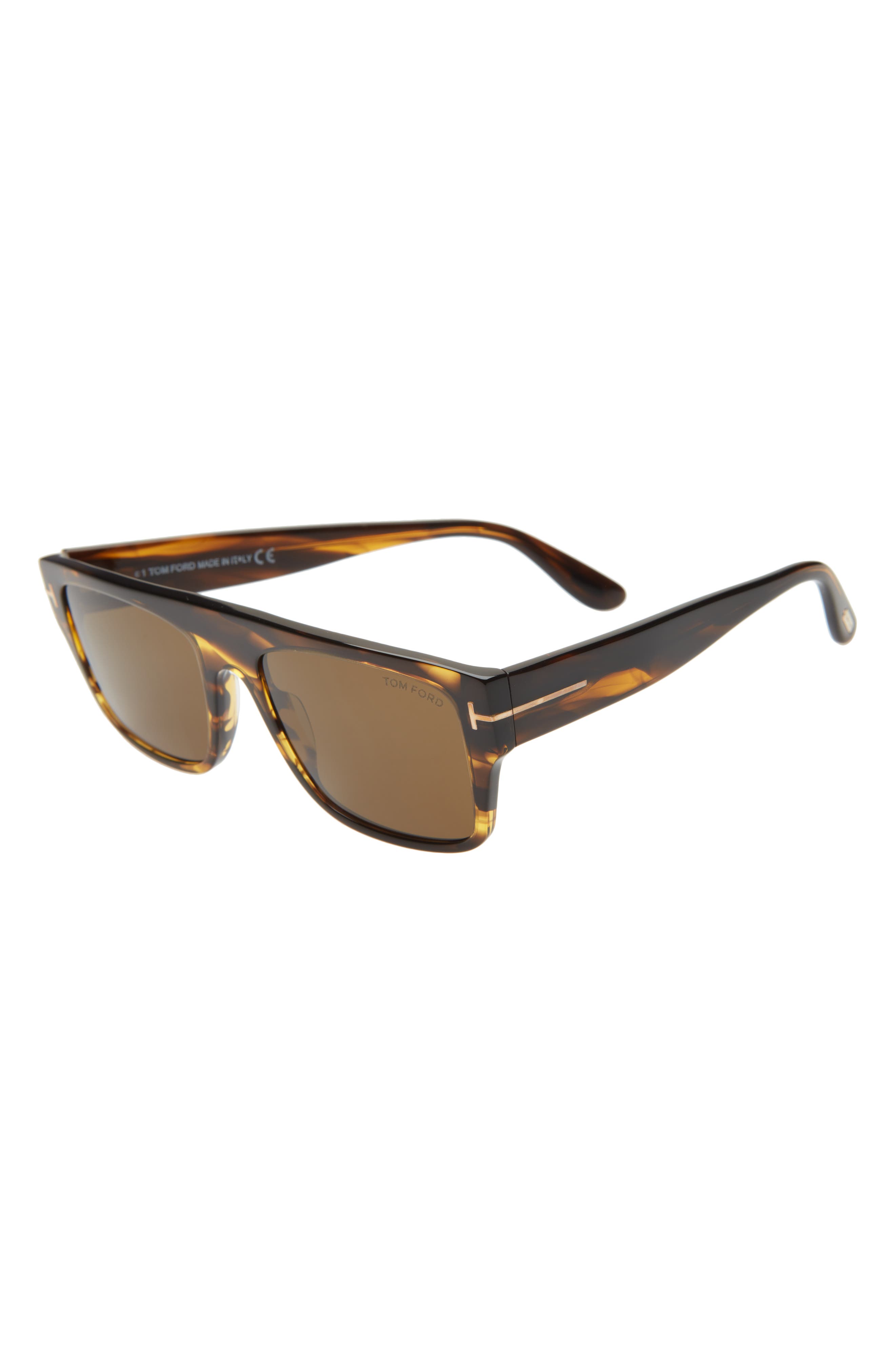 TOM FORD 55mm Rectangular Sunglasses