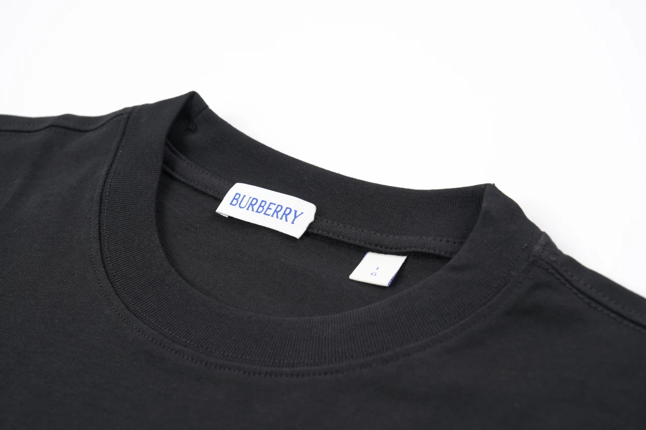 Burberry Black Gradient Triangle Equestrian Knight Print T-Shirt product photo from LabelPicks