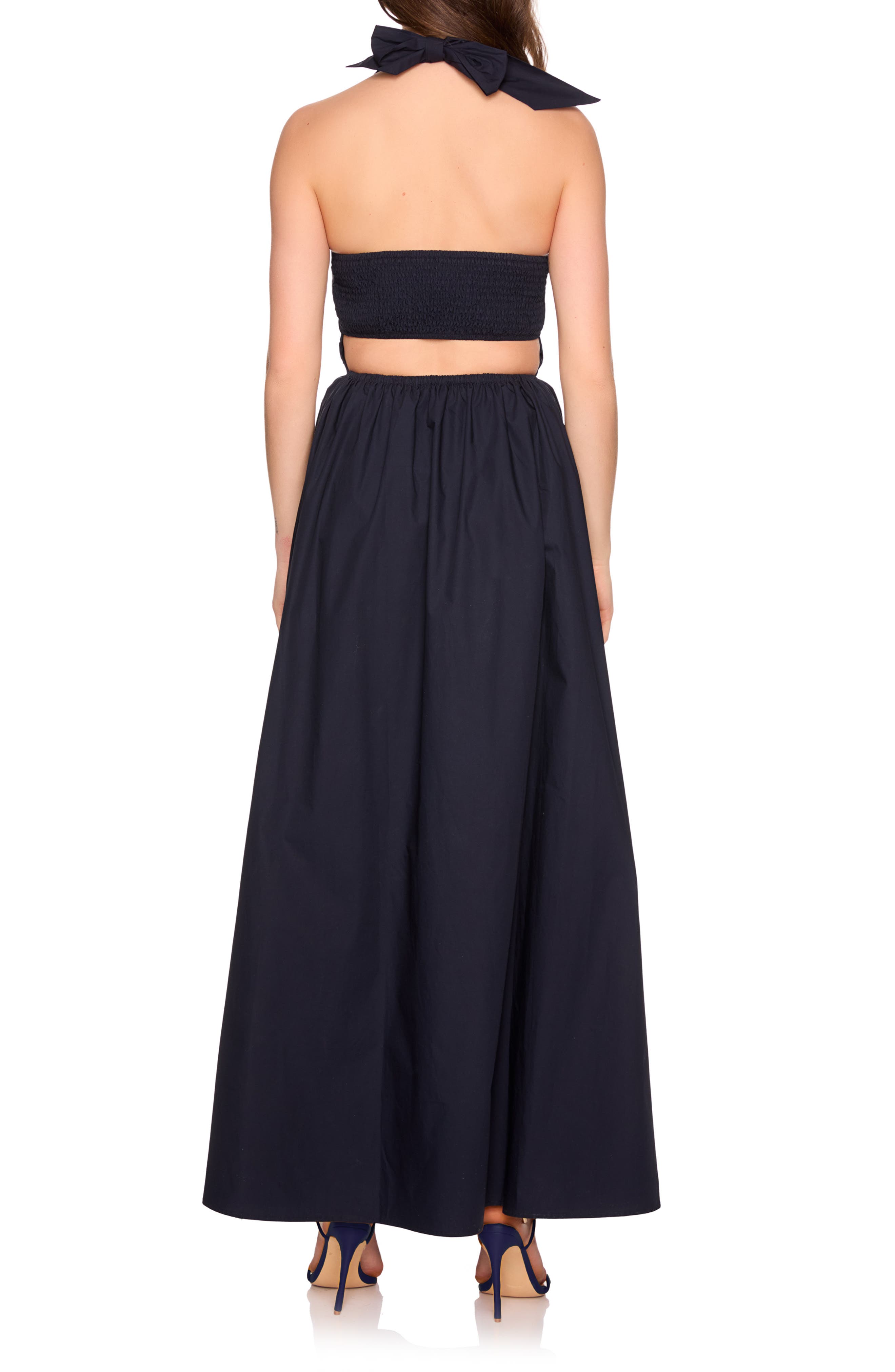 Susana Monaco Halter Neck Cotton Poplin Dress