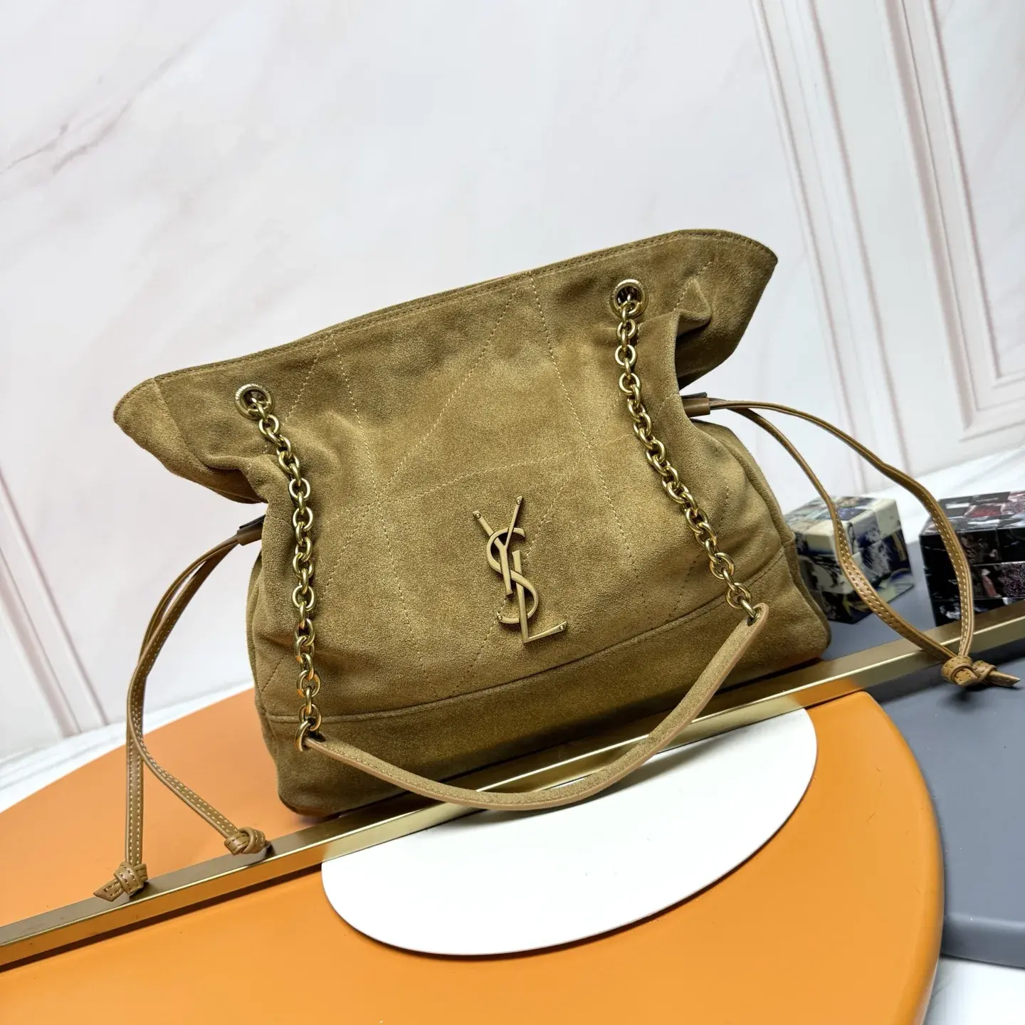 Saint Laurent Jamie Lambskin Bucket Bag product photo from LabelPicks