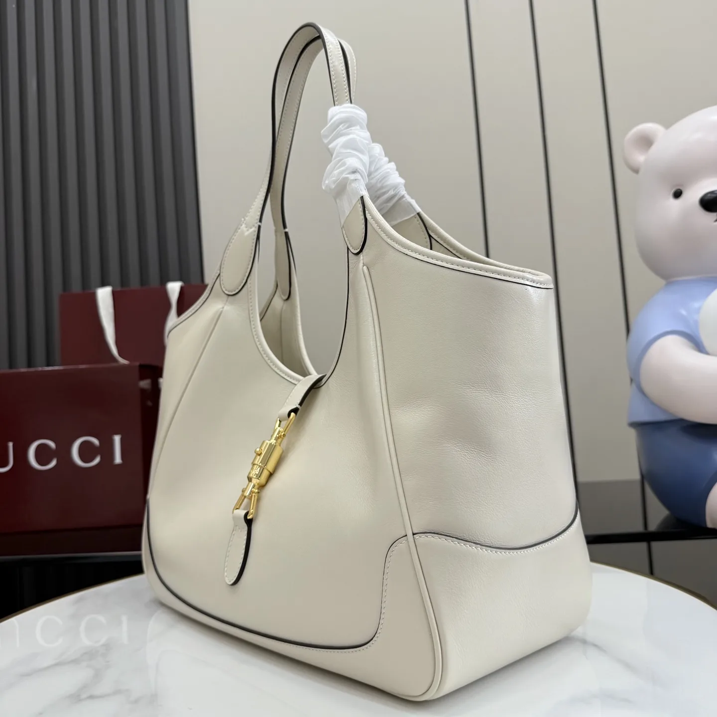 Gucci White Quilted Leather Tote Bag product photo from LabelPicks