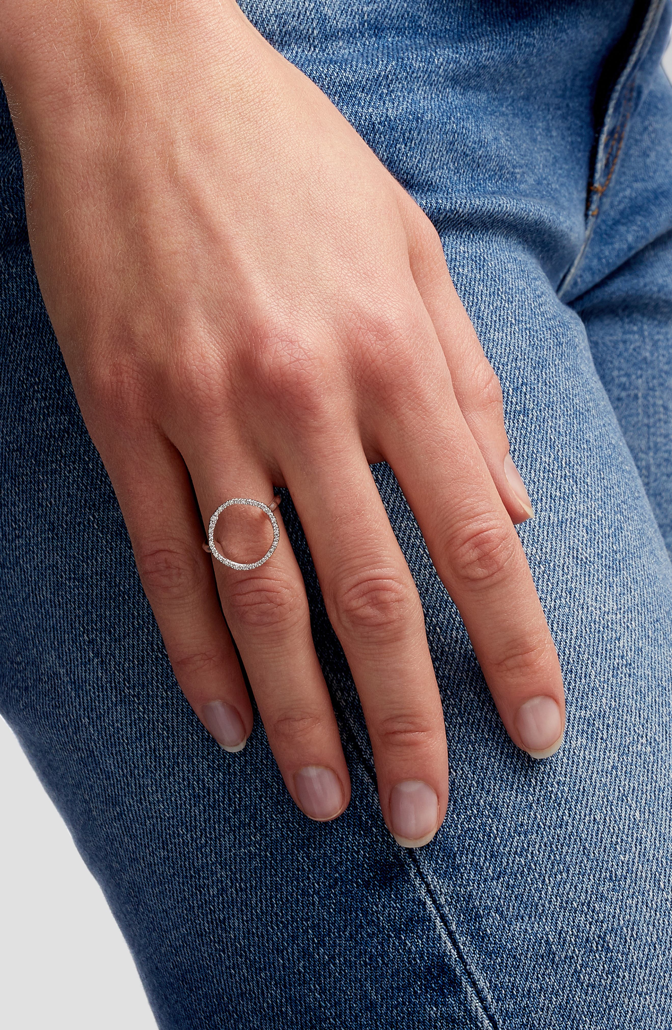Monica Vinader Riva Circle Diamond Ring