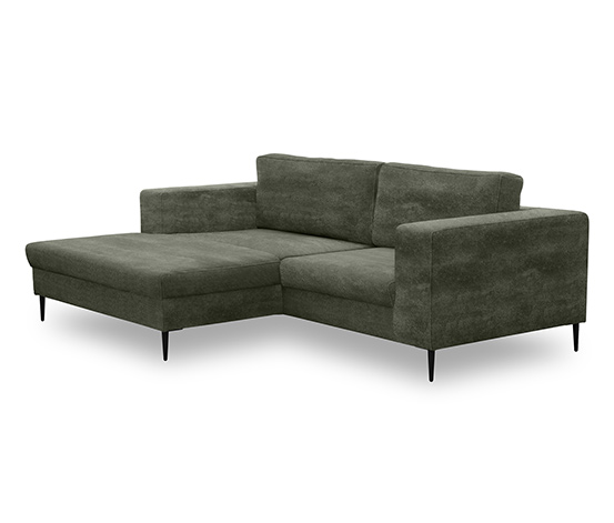 DOMO collection Ecksofa »Modica« mit Longchair links, dunkelgrün