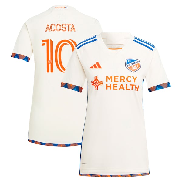 Luciano Acosta FC Cincinnati adidas Women's 2024 The Canvas Kit Replica Player Jersey - White