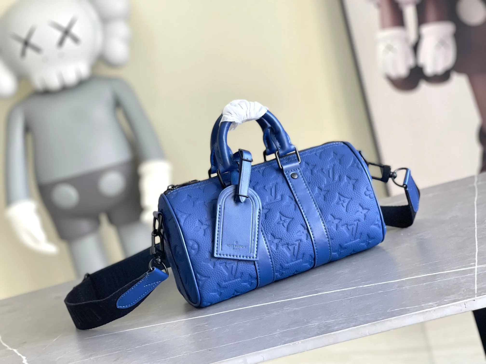 Louis Vuitton Grained Leather Keepall Tote Bag product photo from LabelPicks