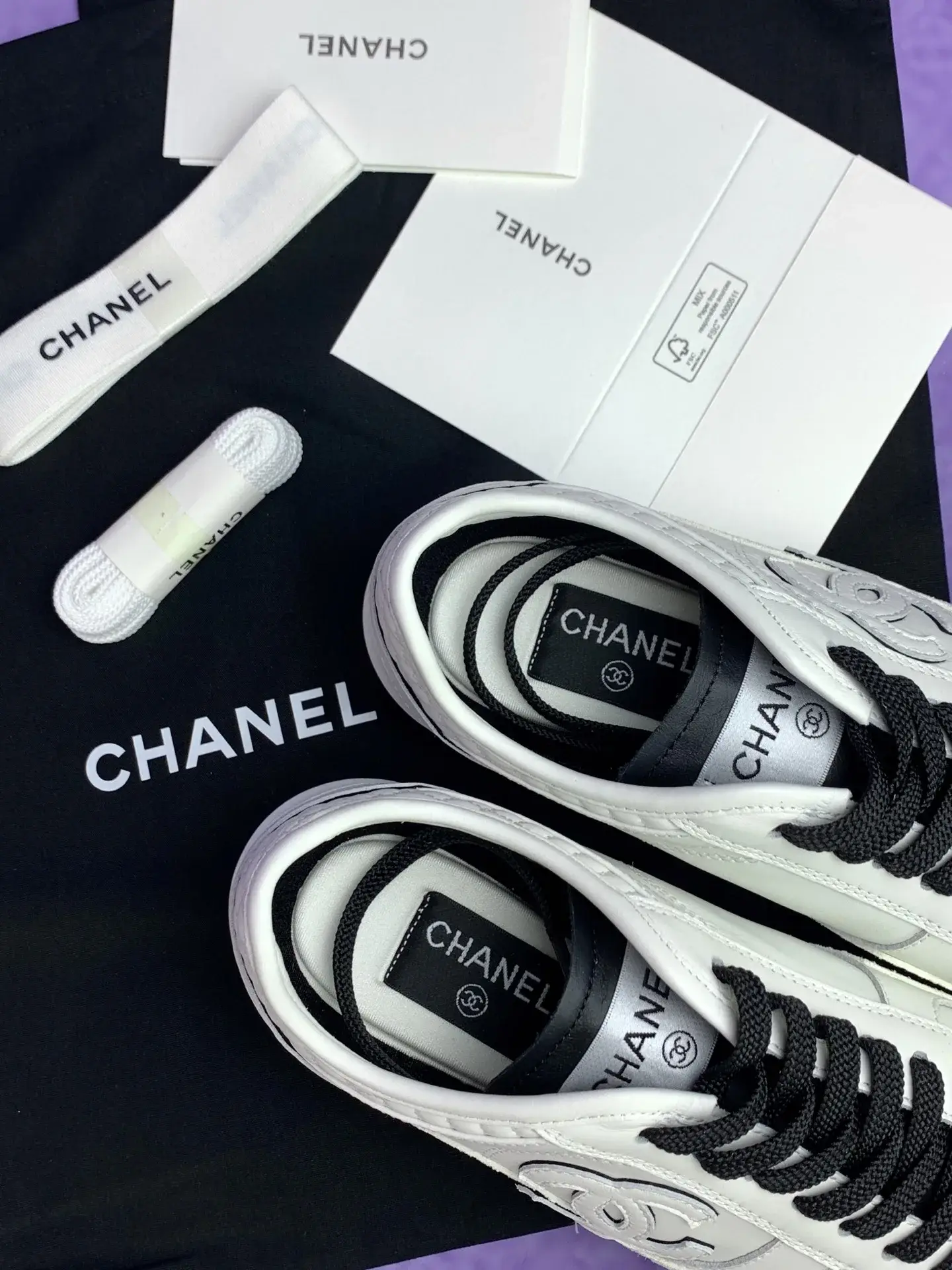 CHANEL Sneakers Calfskin & Velvet Calfskin product photo from LabelPicks