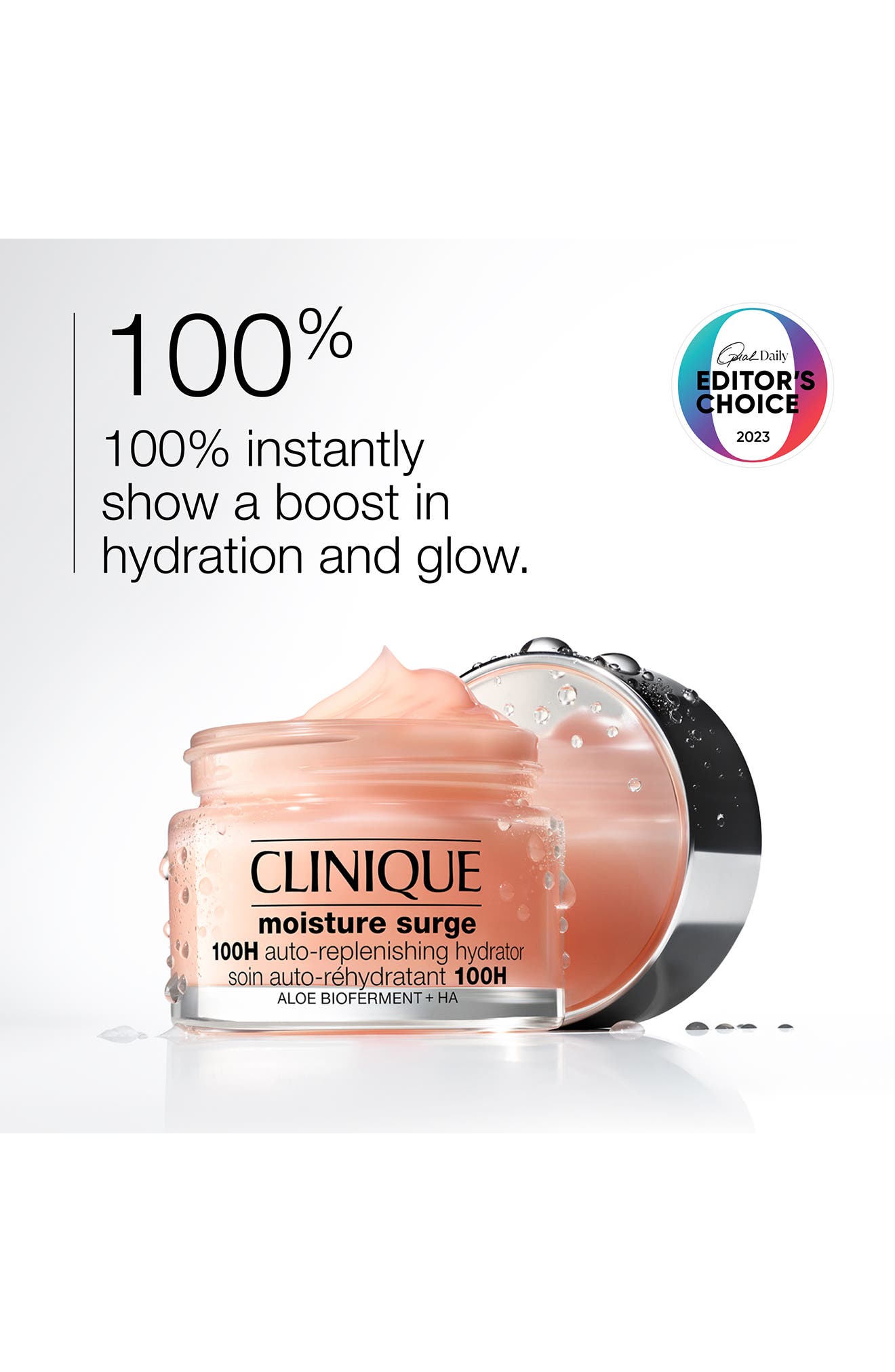 Clinique Moisture Surge™ 100H Auto-Replenishing Hydrator Gel Moisturizer with Hyaluronic Acid