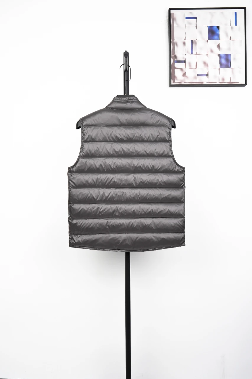 Moncler Grey Brown Gui Quilted Lightweight Down Vest product photo from LabelPicks