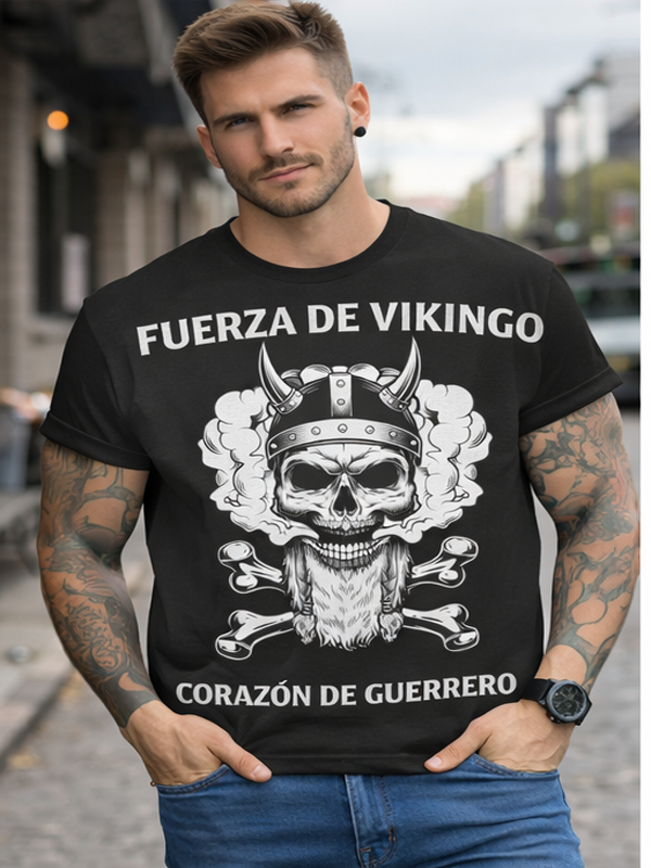 Remera “Fuerza de Vikingo” – Calle y Calavera