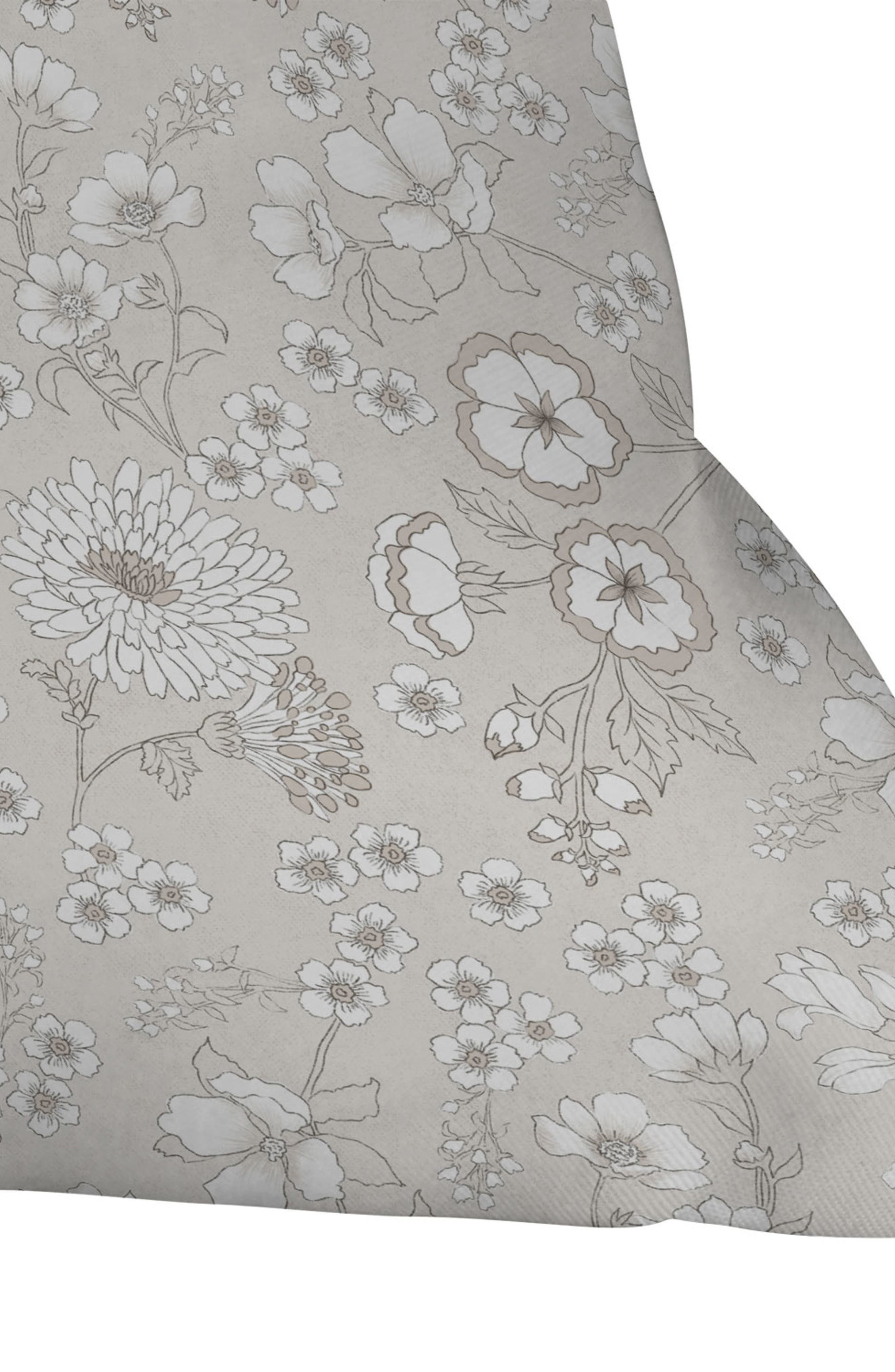 Deny Designs Audrey Floral Throw Pillow