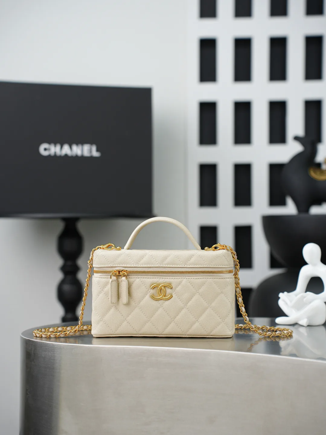 Chanel Quilted Leather Top Handle Bag product photo from LabelPicks
