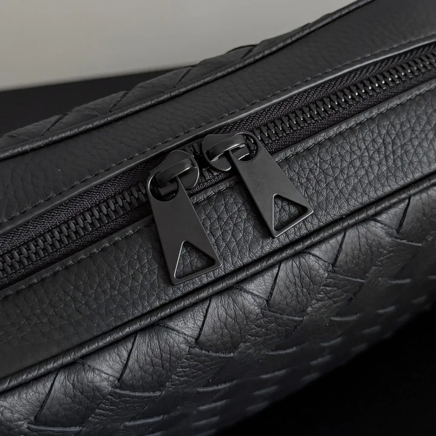 Bottega Veneta Black Intrecciato Woven Leather Crossbody Bag product photo from LabelPicks