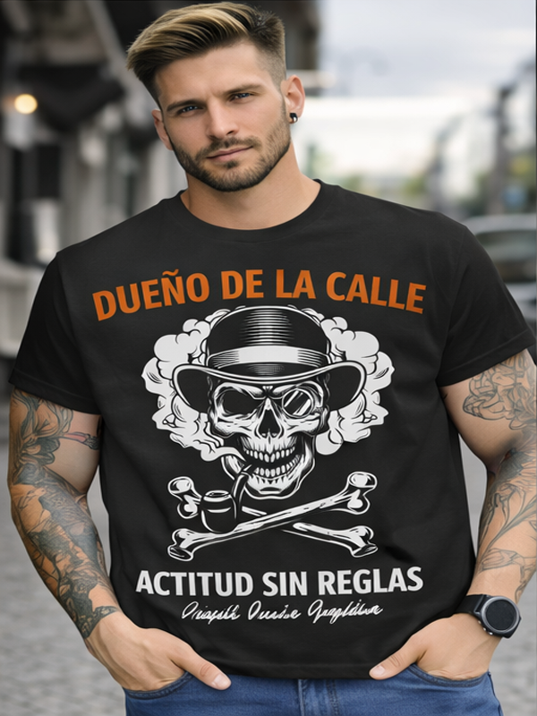 Remera Calavera Gentleman | Estilo Callejero y Actitud Sin Reglas