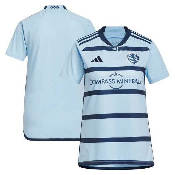 Sporting Kansas City adidas Women's 2024 Hoops 4.0 Replica Jersey - Light Blue