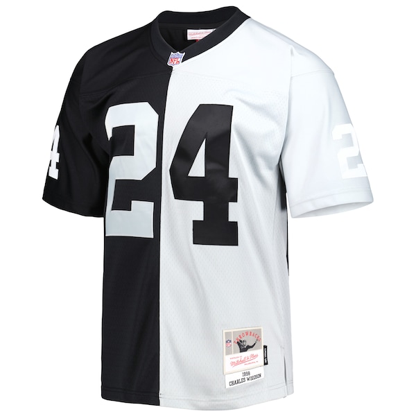 Charles Woodson Las Vegas Raiders 1998 Split Legacy Replica Jersey - Black/Silver