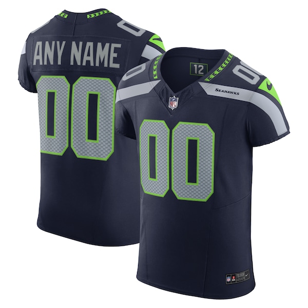 Seattle Seahawks Nike Vapor F.U.S.E. Elite Custom Jersey - College Navy