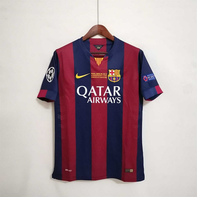 Leo Messi Barcelona 2014-15 Home UCL Final Vintage Jersey