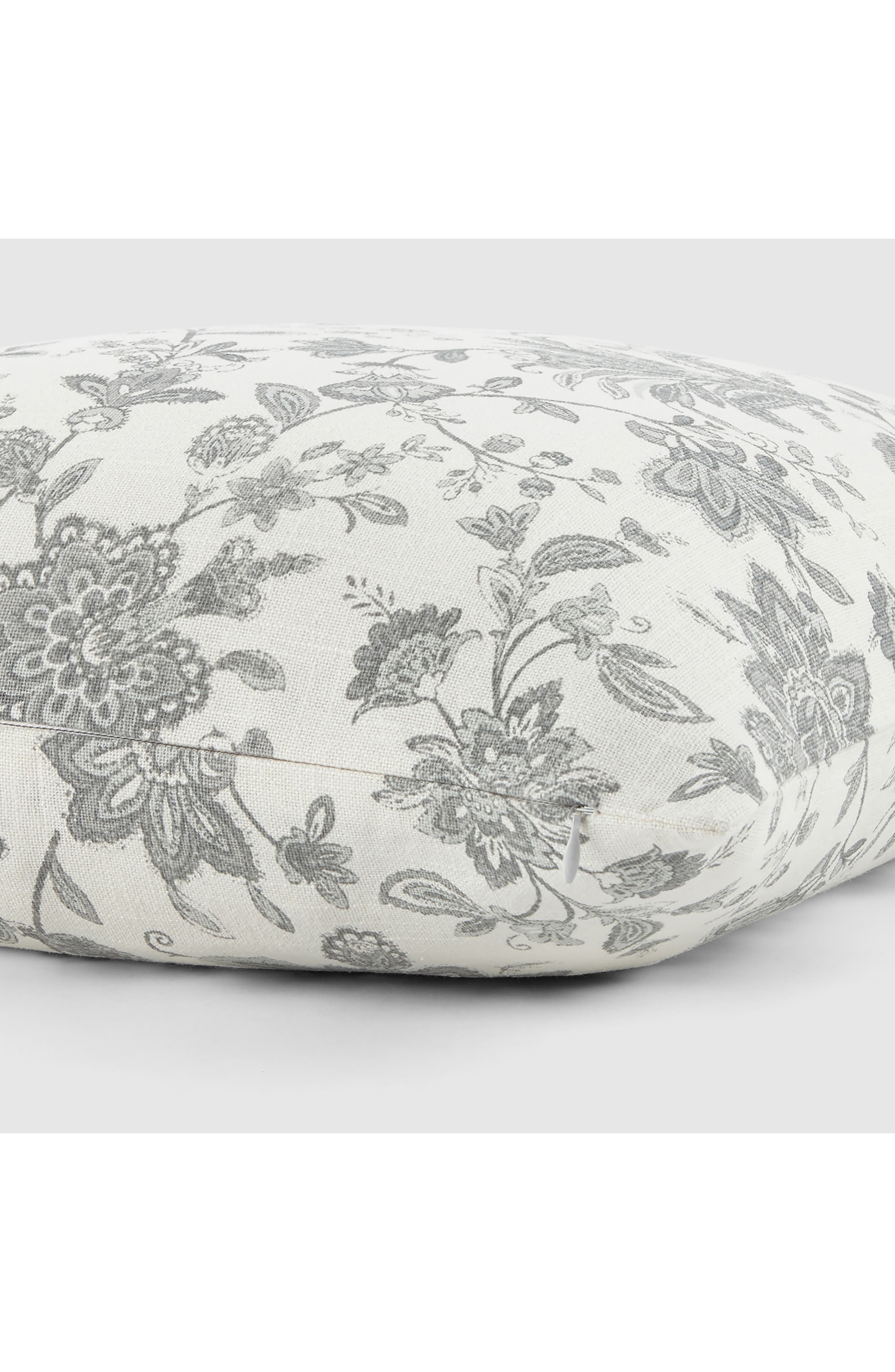 HOMESPUN Jacobean Floral Cotton Throw Pillow