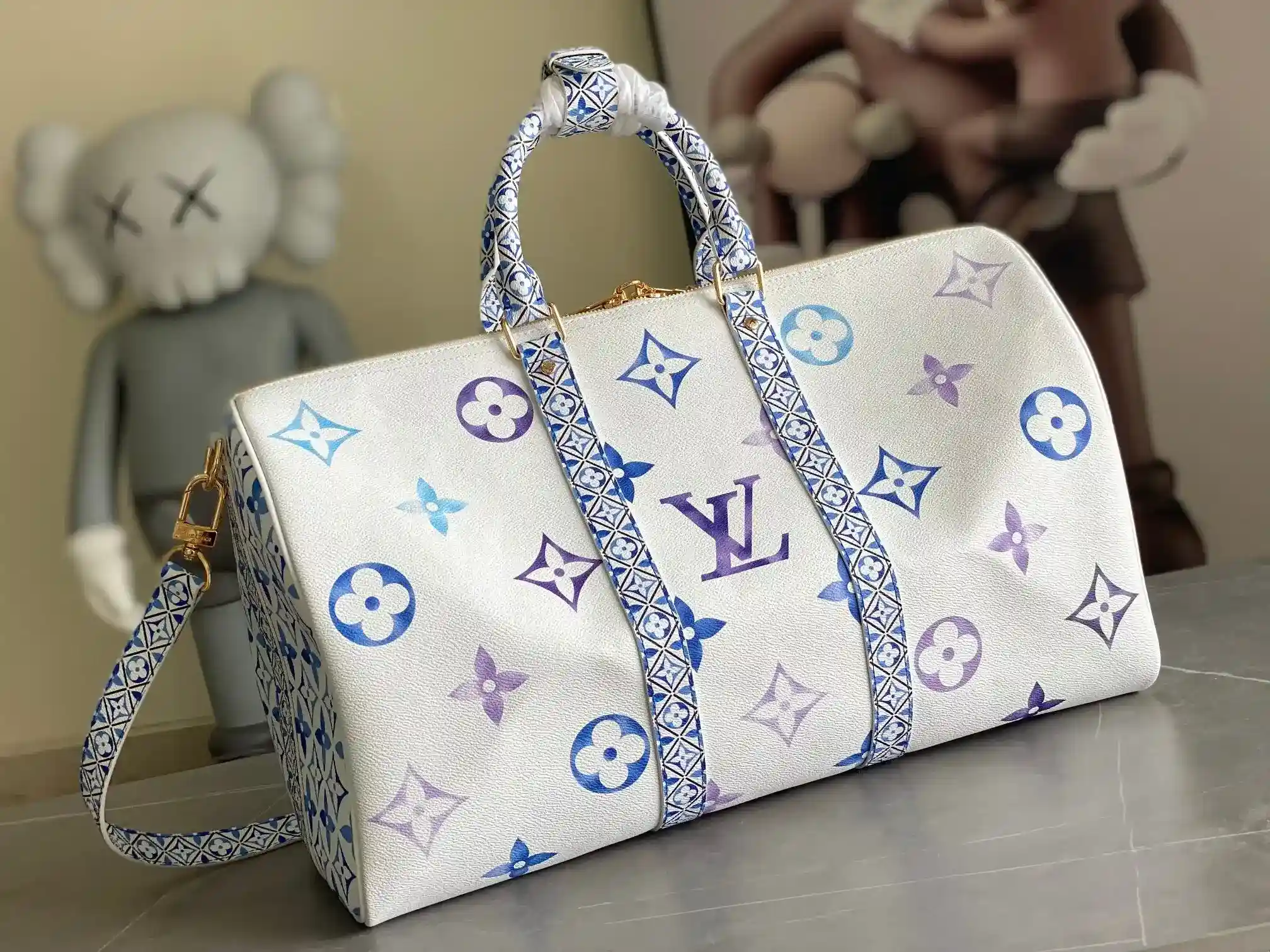 Louis Vuitton Blue Keepall Tote Bag product photo from LabelPicks