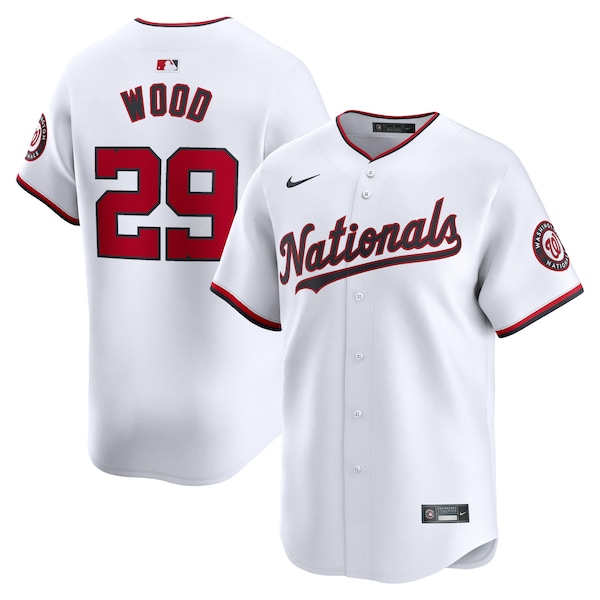 James Wood Washington Nationals Nike Youth Home Limited Player Jersey - White