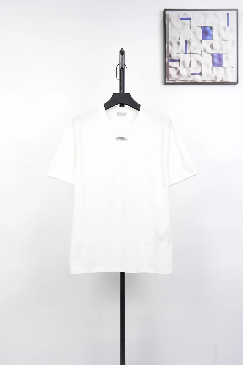 Dior White Woven Label Mini Logo T-Shirt product photo from LabelPicks