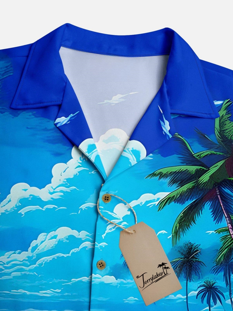 Vintage Car Beachside Aloha Shirt