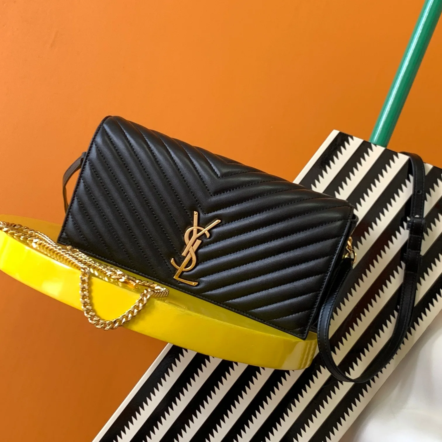 Saint Laurent Quilted Leather Kate Hobo Bag product photo from LabelPicks