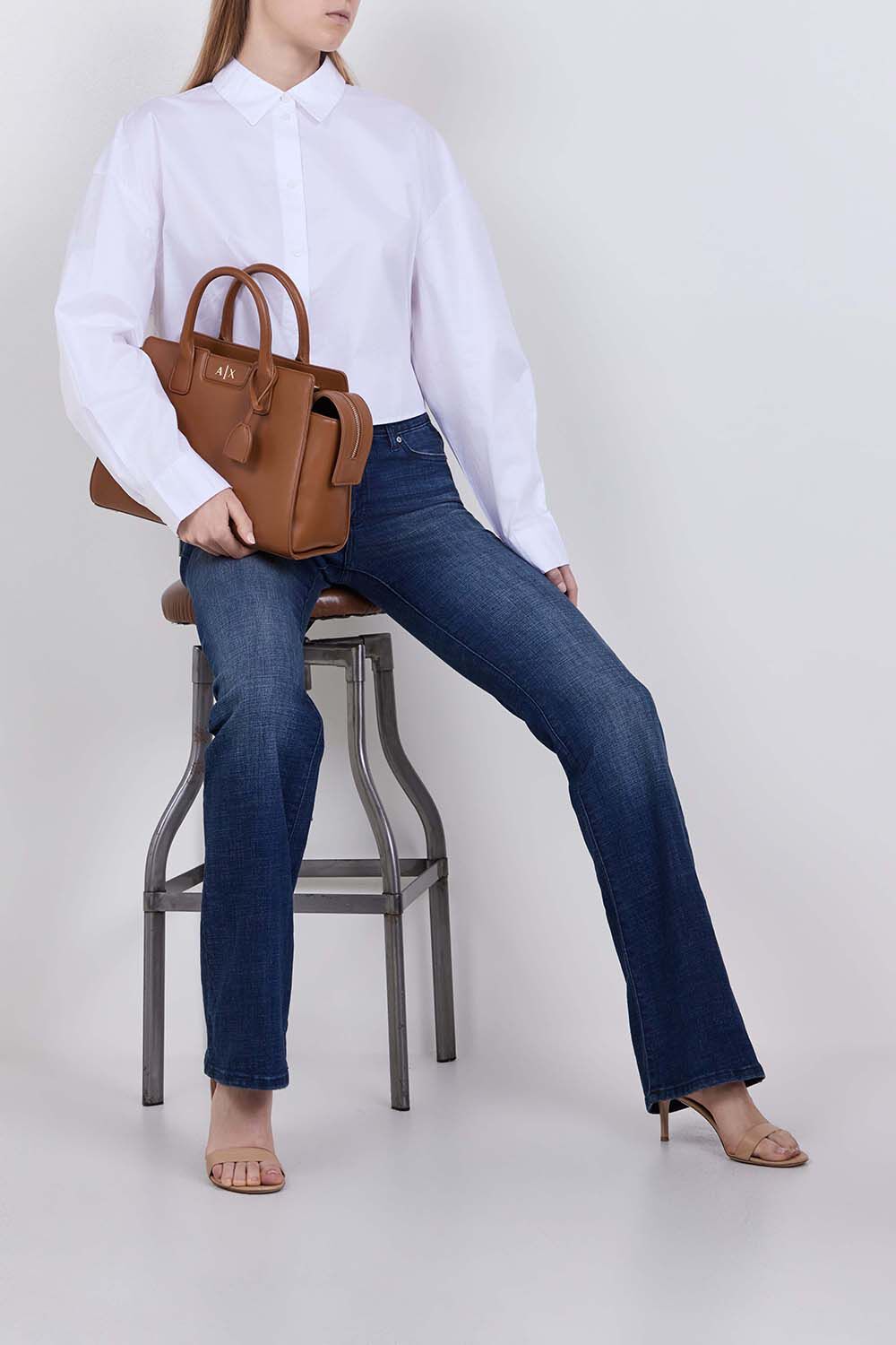 ARMANI EXCHANGE מכנסי ג'ינס פלייר