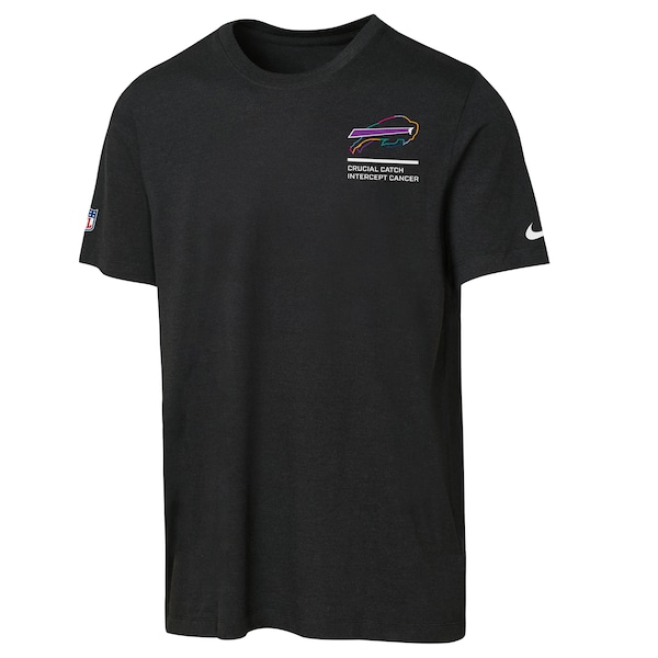 Buffalo Bills Nike Youth 2025 NFL Crucial Catch Tri-Blend Dri-FIT T-Shirt - Black