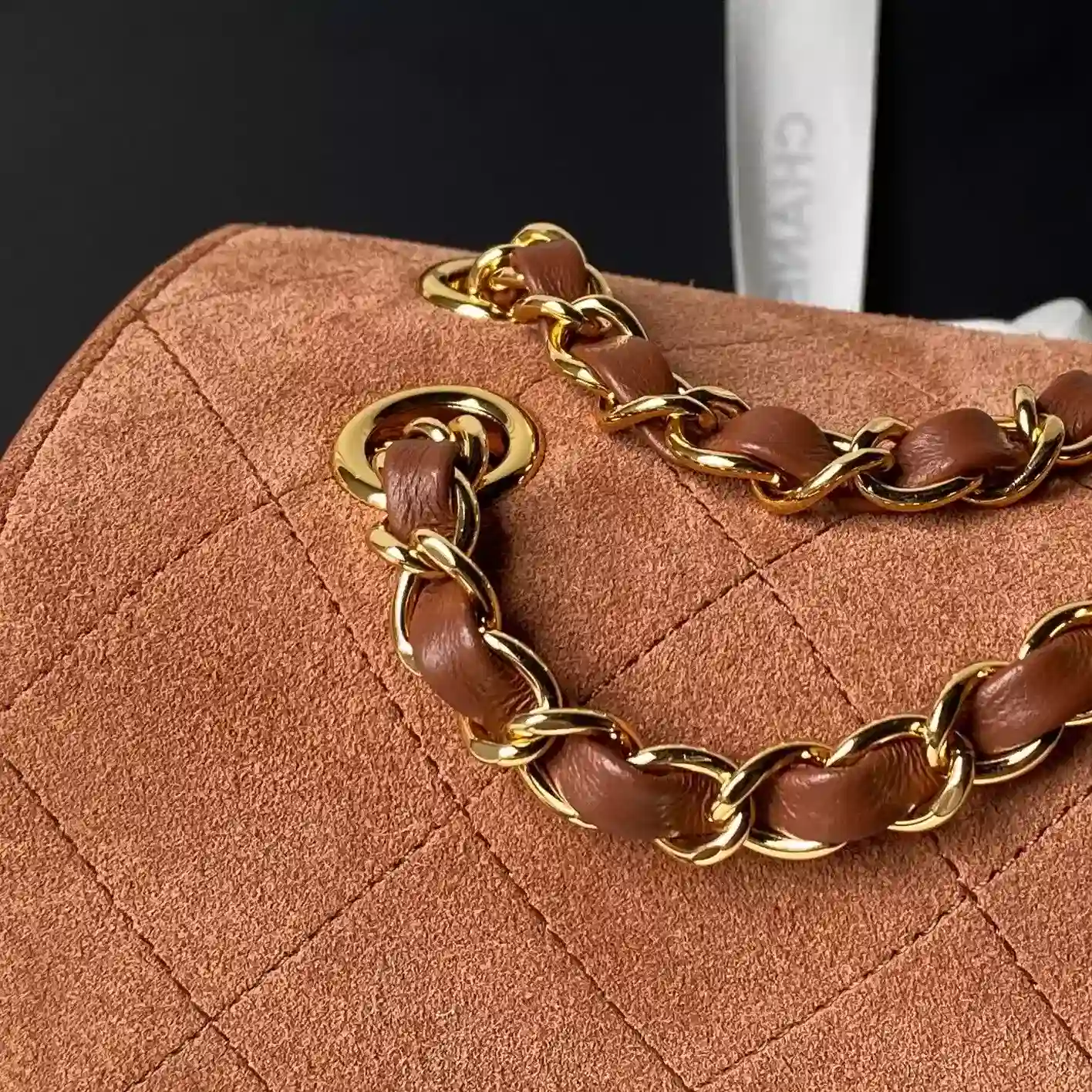 Chanel Suede Leather Classic Flap Shoulder Bag product photo from LabelPicks