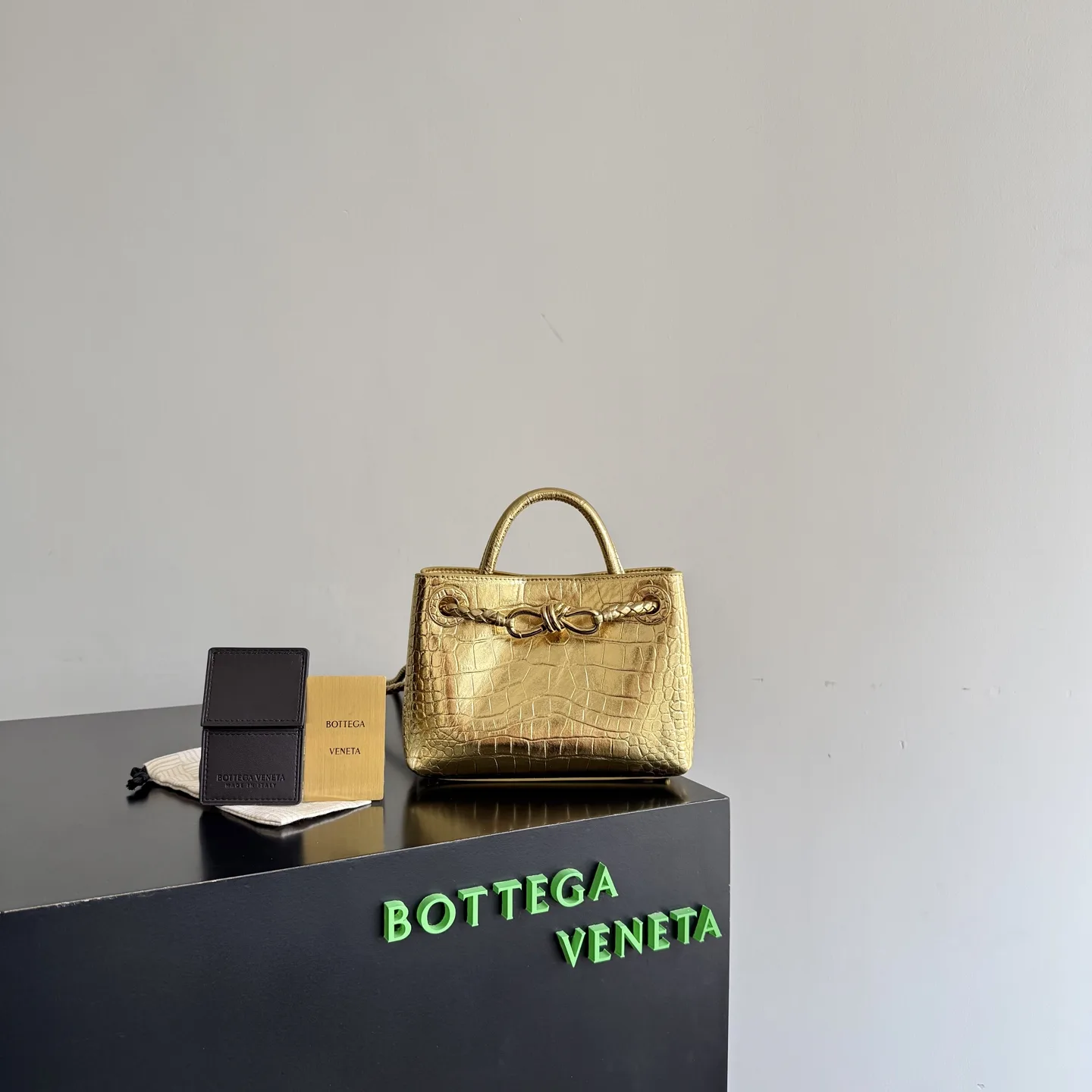 Bottega Veneta Pink Andiamo Top Handle Bag product photo from LabelPicks