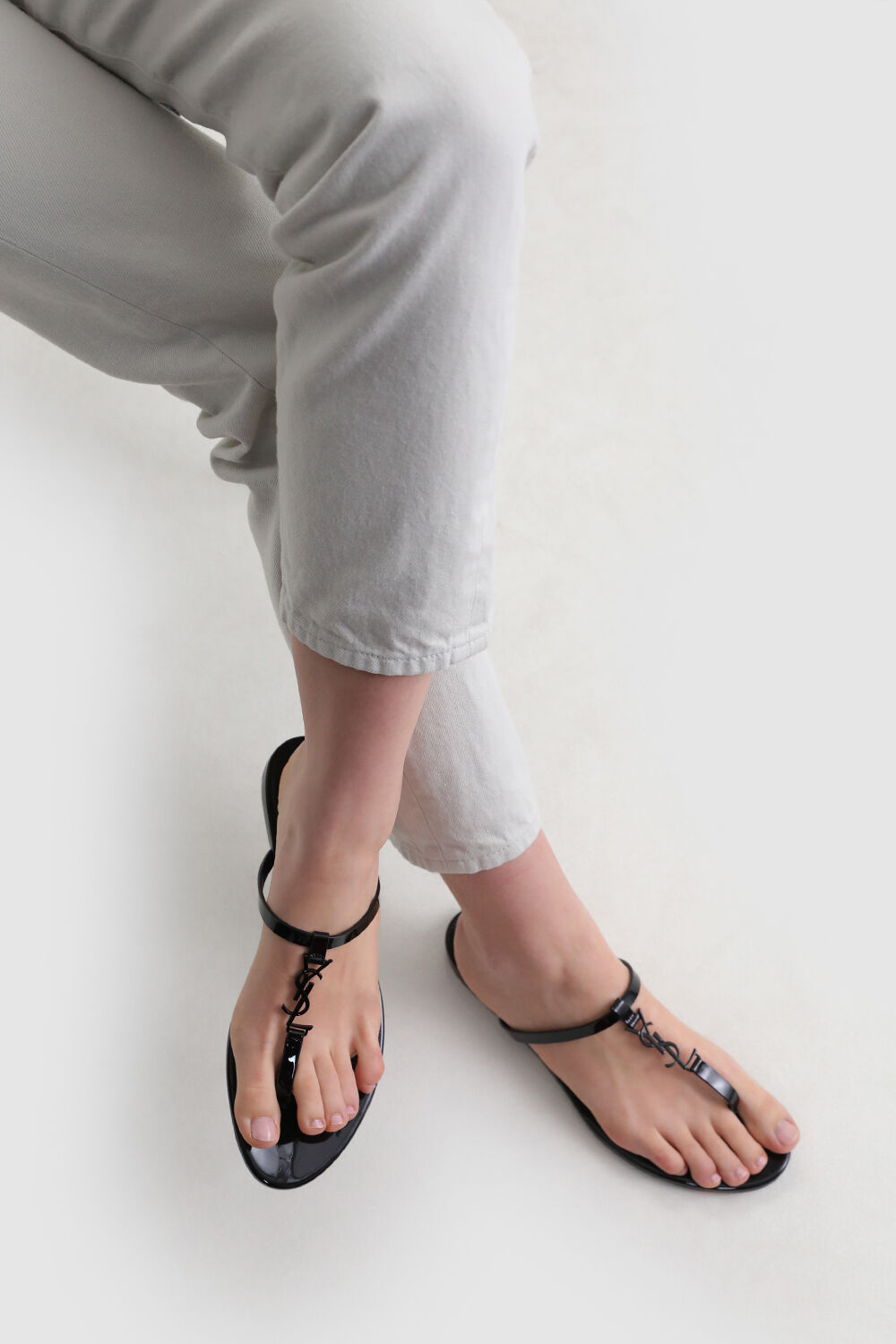 SAINT LAURENT סנדלי סליידס