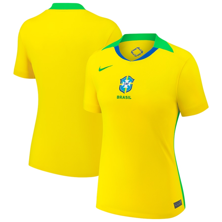 Brazil National Team Nike Women's 2025/26 Home Replica Jersey - Yellow