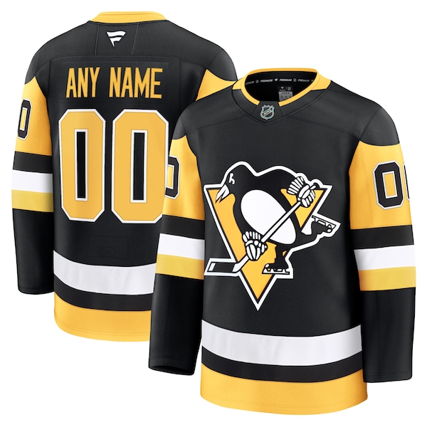 Pittsburgh Penguins  Home Premium Custom Jersey - Black/White